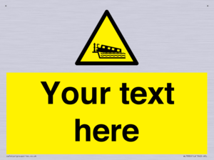 Custom warning grounding narrow boat on lock cill